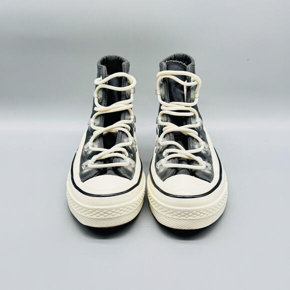 Converse Shoes Womens 7 Black High Top Chuck Taylor 70 Utility Hi Storm Wind - Picture 3 of 12